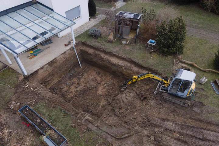 Terrassement piscine Gaillon